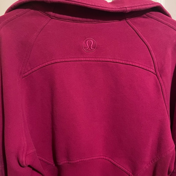 Lululemon Scuba Oversized Funnel Neck Half-zip. Hot pink, size XS/S. - Picture 6 of 11